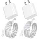 iPhone Fast Charger,[Apple MFi Certified] 20W USB C PD Wall Charger Block Plug with 10ft USB Type C to Lightning Cable Quick Charging Data Sync Cord for iPhone14 13 12 11 Pro Max Mini Xs Xr iPad Air