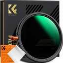 K&F CONCEPT 77mm Black Diffusion Mist Effect 1/4 & Variable ND2-32(1-5 Stops) & Circular Polarizing Filter CPL-in 1 HD Lens Filter with 28 Multi-Coatings for Camera Lenses (Nano-X Series)