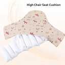 High Chair Cushion with Cover Pad for IKEA Antilop Babies Toddlers Inflatable & Reversible Built-in Inflatable Cushion