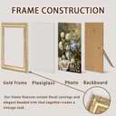 Ornate 8x10 Picture Frame Set of 2, Vintage Champagne Silver with Gold Accents 8 x 10 Photo Frame, Elegant Frame for Wedding Pictures, Wall or Tabletop Display, Champagne Light Gold, 2 Pack