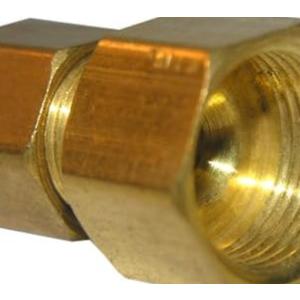 LASCO 17-6759 1/4-Inch Female Compression by 3/8-Inch Male Compression Brass Adapter, Copper