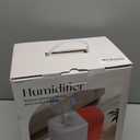 Evaporative Humidifier for Bedroom (No Mist)  Dishwasher Safe, No White Dust, Smart Remote with Sensor, Red Sleep Light, White Noise, Nursery Humidifier with 2.5L Tank, 2 Filters & Aroma Kit