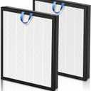 Vital 200S Replacement Filter for LEVOIT Vital 200S and Vital 200S-P Air Purifier, True HEPA and High-Efficiency Activated Carbon Filter, Vital 200S-RF, 2 Pack, White