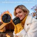 2 x Pixel Panda Winter Gloves for Men Women Warm Touchscreen Gloves for Cold Weather for Cycling, Driving, Running, Hiking, Work (Medium, BasicAnti-wear+TouchBlack)