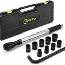 Offset Extension Wrench, 11 Piece 1/2" Offset Extension Wrench Impact for Electric Drill with 9 Impact Socket, 1/2" drive handle, Multifunctional Electric Ratchet Wrench, Slim for Tight Spaces