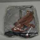 LOKASS Lunch Bag Insulated Lunch Box Wide-Open Lunch Tote Bag with Removable Shoulder Strap for Women/Men Adults Work Picnic Hiking Beach Fishing(Stripes)