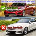 Front Bumper Lip Splitter Spoiler Compatible with Mercedes E-Class W212 E250/ E350/ E400/ E550/ 2014-2016 (Sport Sedan Models Only), Gloss Black 3pcs Air Chin Body Kit Exterior Accessories
