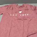 Ithalt Womens Let Them Shirt Mental Health Awareness T-Shirt Inspirational Tee Shirt Positive Short Sleeve Top (Pink, M)