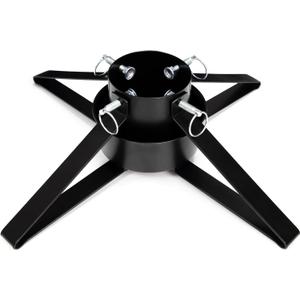 Christmas Tree Stand for Live Tree, Adjustable Metal Tree Holder for Real Christmas Tree Fits up to 8 Ft, Heavy Duty Christmas Tree Stand Base for Xmas Tree Decoration 1.38 to 3.3 inch Trunk Diameter