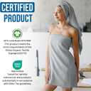 Oversized Bath Towels - 36 x 72 Extra Large Organic Cotton Bath Sheets for Adults | Jumbo Hotel-Size, Ultra Absorbent & Soft | 2 Pack