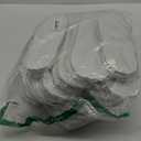 20 Pairs White Disposable Slippers, SPA Hotel Slipper for Women and Men, Closed Toe Soft Coral Fleece Slippers for Guests, Non-Slip Slipper for Travel Home Salon