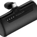 Kuulaa Portable Charger USB C Power Bank 4500mAh Small Portable Phone Charger Android Compact Plug in Battery Pack Portable Compatible with iPhone 15, Samsung Galaxy, Moto, LG, Pixel, Black