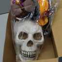 Halloween Table Centerpieces Decorations Halloween Table Artificial Flowers Tabletop Decor for Home Kitchen Indoor Party(Skeleton Head Crow)