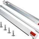 KSTK1 27-inch Washer Dryer Stacking Kit Replacement for LG Laundry Washer and Dryer - Solid Metal with Chrome Coated