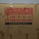 TRAHOME 36"x24" LED Bathroom Vanity Mirror with Lights, Front and Backlit Wall Mirror, Anti Fog, Dimmable 3 Color Lighting, Memory Function, Shatterproof Glass, Plug in or Hardwired