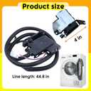 Washer Latch Assembly Fits for Whirlpool WTW5010LW0 WTW5010LW1 WTW5015LW0 WTW5015LW1 WTW5057LW0 WTW5057LW.for Crosley CAW45125LW0 CAW45125LW.for Maytag MVW5035MW0(Replaces W11414731 W11513248 )