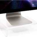 Juvale Acrylic Computer Monitor Stand, Clear Display Riser (12.1 x 8 x 3 in)