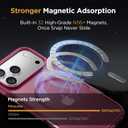 Miracase Magnetic for iPhone 17 Pro Max Case with Screen Protector [Compatible with MagSafe] Slim Thin Phone Case Military-Grade Protected for 17 ProMax Cover Bumper 6.9", Wine Red