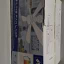 42 Inch Black Ceiling Fans with Lights and Remote/App Control, Flush Mount Ceiling Fan with RGB Dimmable Light, Noiseless Modern Small Ceiling Fan for Bedroom Indoor/Outdoor