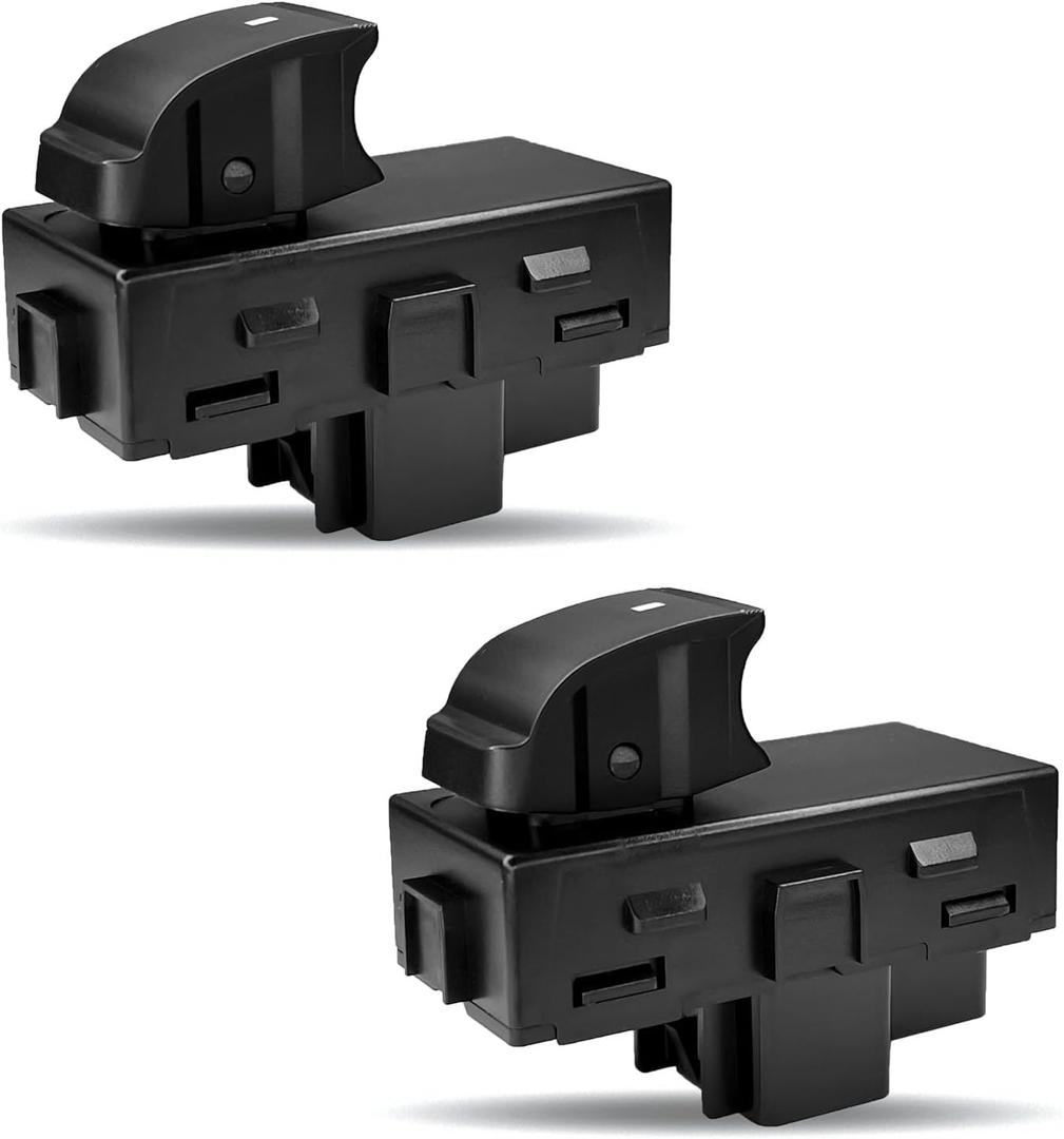 2PCS Passenger Side Window Switch Power Window Switch Passenger Side, Passenger Window Switch for Front Right Rear for Chevrolet HHR Yukon XL1500 15162028 15888174 22864837 22895545 25877776