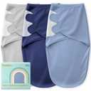 Yoofoss Baby Swaddle for Newborns 03 Months, Rayon Made from Bamboo Swaddle, Noiseless Closure Swaddle Sack, Soft Breathable & Durable Snug Fit