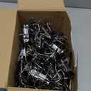 150 Pcs Boot Hangers Clips Laundry Hooks Hanging Stainless Steel Clothes Pins Portable Clip Hangers for Closet Travel Socks Pants Handbags Hats Towels (Black)