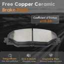 BETTHAND Front Brake Pads And Rotors Compatible With Toyota, Pontiac, Scion | For 09-10 Pontiac Vibe, 11-16 Scion tC, 16 Scion iM, 09-13 Matrix, 16-17 Mirai, 06-18 RAV4, Geomet-Coated Rotors Ceramic Pads