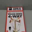 Buzzed 4-Way Hook & Ring Drinking Game For Adults, Fun Adult Party Games or Social Drinking Games, Includes 1 Unit, 4 Pawns, 1 Cup, Perfect Stocking Stuffer For Adults or White Elephant Gifts