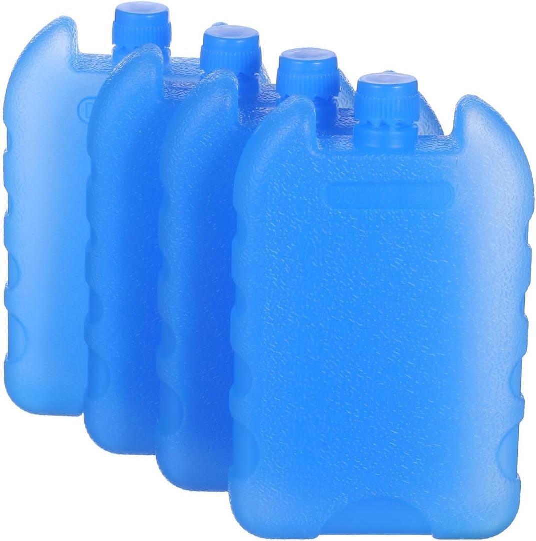 Homoyoyo 4PCS Cooler Ice Packs Reusable Space Saving Ice Blocks for Cooler Beach Camping Fishing Picnic Beach Work School