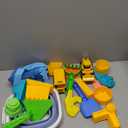 TOY Life 22 Pcs Dinosaur Beach Toys for Kids Ages 4-8 Collapsible Sand Toys with Construction Cars Silicone Bucket Shovels & Sand Castle Building Kit Molds, Sandbox Toy for Summer, Travel, Fishing