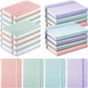 Ceenna 16 Packs Pocket Small Notebook Journals Mini Notebook bulk 192 Pages/96 Sheets Hardcover with Thick Lined Paper 3" x 4.4" A7 Small Notepad Pastel Color For Office Home Journey Supplies