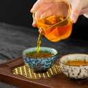 RORA Chinese Ceramic Tea Cup Set of 5, Small Japanese Tea Cups with Designed Gift Box, Elegant and Durable Perfect for Tea Lovers