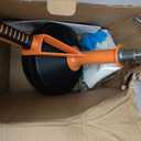 Drain Auger, Clog Remover with Drill Adapter, 25 Feet Flexible Plumbing Snake Use Manually or Powered for Kitchen, Bathroom and Shower Sink, Comes with Gloves (orange)