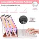 LAMA 7 Colors Backlit Keyboard Case with Mouse for Samsung S6 Lite 10.4 Inch 2020/2022/2024, Detachable Cover for Galaxy S6 Lite 10.4", Rechargeable Keyboard+Thin Case+Wireless Mouse, Pink