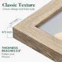 Gaevuian 21x21 Frame, Distressed Farmhouse Wood Texture Picture Frame