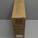 Lampshades Set of 2 for Table Lamps, Floor Lamps, Fabric White Lamp Shades 11.6" Top x 12.6" Bottom x 9.8" High, Drum Lampshades(Spider Fitter), Medium Lamp Shades Replacement, Easy Assembly Required (White with Brown Rim)