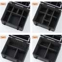 Makeup Case with Lighted Mirror, Travel Makeup Bag Organizer with 3CCT LED Mirror, Cosmetic Bag for Women with Adjustable Divider, Makeup Storage Box with Lock, Waterproof Travel Train Case