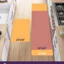 DEXI Kitchen Floor Mats Cushioned Anti Fatigue Runner 24x87 Brown Beige
