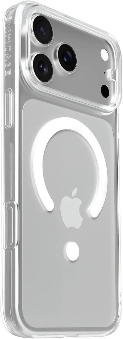 Slimcase Unique Case for iPhone 17 Pro Magnetic Compatible, Non-Yellowing, Diamond Clear, Military Grade Drop Protection, Shockproof Airbag, Anti-Scratch