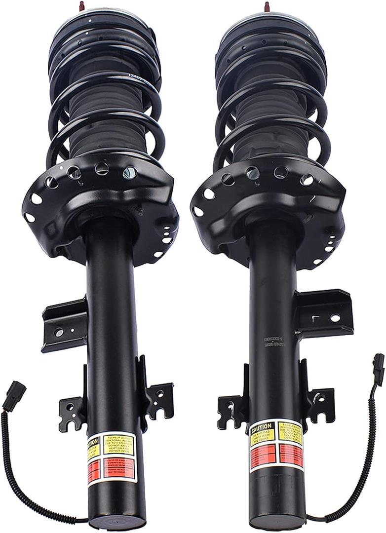 Pair Rear Left & Right Shock Absorber Struts Assemblies w/Electric Compatible with Land Rover Range Rover Evoque 2012-2018 LR024440 LR044682 LR079421 LR024447 Vahaha
