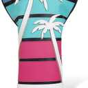 mytag Tropical Golf Headcovers, Coconut Tree Golf Head Covers for Woods and Driver, Putter Covers 3D Embroidery