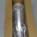 20 oz Clear Plastic Cups with Lids and STRAWS, Disposable Drinking Cups for Cold Drinks, Iced Coffee, Milkshakes, Smoothies, 25 Sets