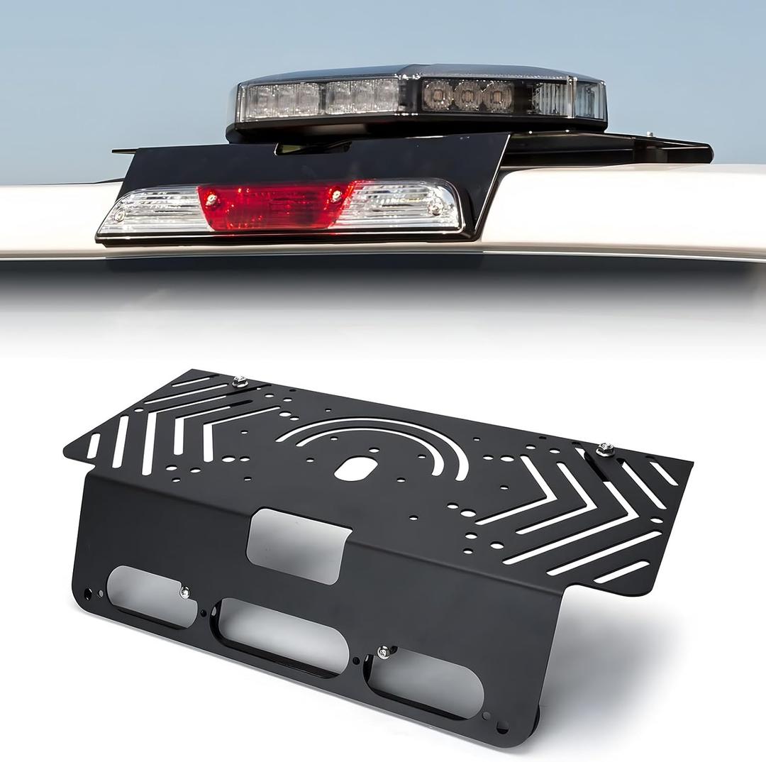 Metal Drill-Free Light Bar Cab Mount Compatible with 2015-2026 Ford F-150 / 2017-2026 Ford F-250 F-350 F-450 F-550, Fit for Magnetic Strobe Light Bar and Magnetic Antenna, Support Bolt-on Mounting