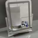 Vanity Mirror with Lights,13.1"16.7"LED Makeup Mirror,Lighted Makeup Mirror with Lights, Smart Touch Control Dimmable 3 Modes Light, Lighted Up Mirror for Makeup Desk, Bedroom, Dressing Room