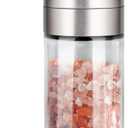 Gulex® Salt and Pepper Grinder Set, Pepper Mill, Sea Salt Shaker Grinder Refillable, Adjustable Coarseness, Stainless Steel with Ceramic Rotor (Seasoning not included)