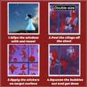 119Pcs Halloween Window Clings, Bloody Footprint Handprint Ghost Zombie Stickers Reusable Scary Decals Halloween Decoration Indoor Party Supplies Home Office Wall Decor, 9 Sheets