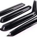 Window Visor Compatible with 1995-2005 GMC Jimmy Chevrolet Blazer 1996-2001 Oldsmobile Bravada 1998-2001 GMC Envoy, Dark Smoke Tint Acrylic Rain Sun Guard Wind Vent Air Deflector by IKON MOTORSPORTS