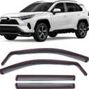 DORENA in-Channel Extra Durable Rain Guards Fit for Toyota RAV4 2019 2020 2021 2022 2023 2024 2025 Window Deflectors, Vent Deflector, Vent Window Visors 4pcs
