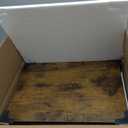 Furologee TV Stand for TVs up to 55 Inch, Entertainment Center with Open Storage Shelves, Media Console Table with Soundbar Shelf for Living Room, Bedroom, Black Oak