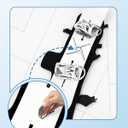 3 x Snowboard Stomp Pad 8PCS - Cool Snowboard Grip Pads for Boots - Non-Slip Snowboard Foot Pad for Traction & Control - Clear Men’s Snowboard Stomp Pad for Beginners - Stomp Pads for Snowboard